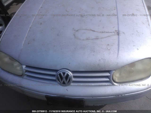 3VWDC21VX2M814166 - 2002 VOLKSWAGEN CABRIO GLX SILVER photo 6