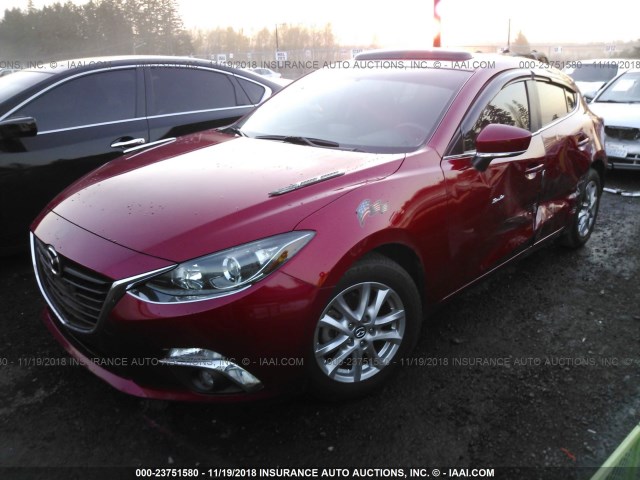 3MZBM1N75GM237225 - 2016 MAZDA 3 GRAND TOURING RED photo 2