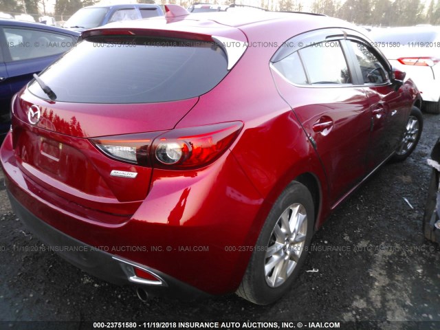 3MZBM1N75GM237225 - 2016 MAZDA 3 GRAND TOURING RED photo 4