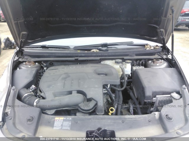 1G1ZC5E03CF212308 - 2012 CHEVROLET MALIBU 1LT GRAY photo 10