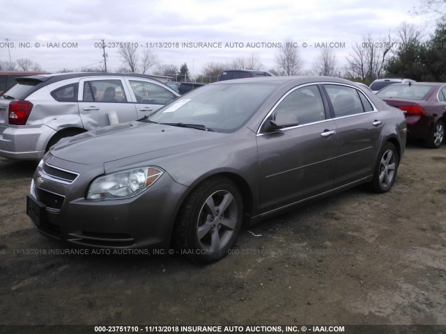 1G1ZC5E03CF212308 - 2012 CHEVROLET MALIBU 1LT GRAY photo 2