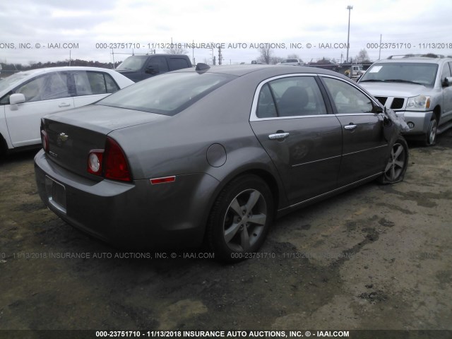 1G1ZC5E03CF212308 - 2012 CHEVROLET MALIBU 1LT GRAY photo 4
