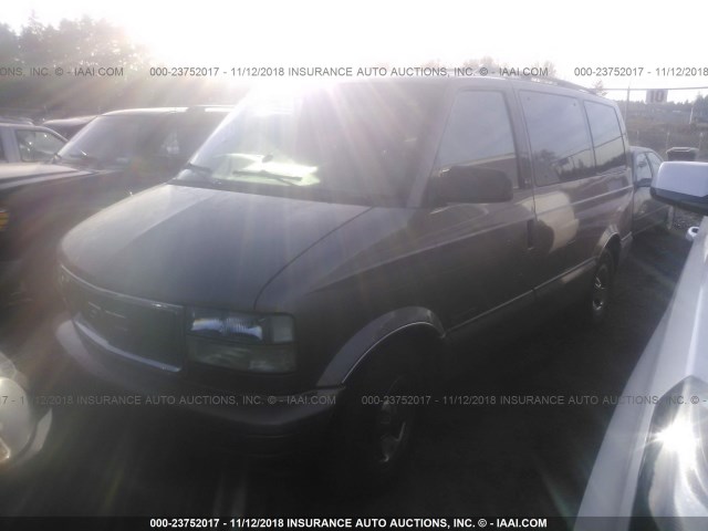 1GKDM19W91B514507 - 2001 GMC SAFARI XT GOLD photo 2