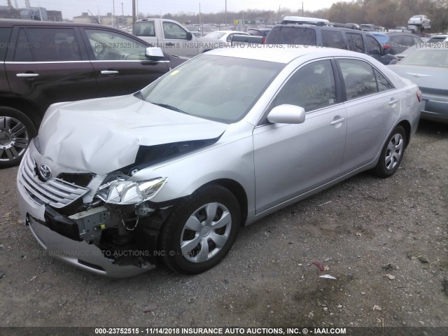 4T1BE46K78U234856 - 2008 TOYOTA CAMRY CE/LE/XLE/SE SILVER photo 2
