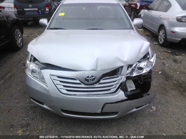 4T1BE46K78U234856 - 2008 TOYOTA CAMRY CE/LE/XLE/SE SILVER photo 6