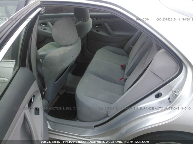 4T1BE46K78U234856 - 2008 TOYOTA CAMRY CE/LE/XLE/SE SILVER photo 8