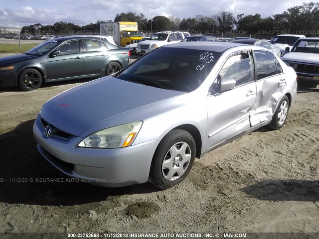 1HGCM56415A140943 - 2005 HONDA ACCORD LX SILVER photo 2