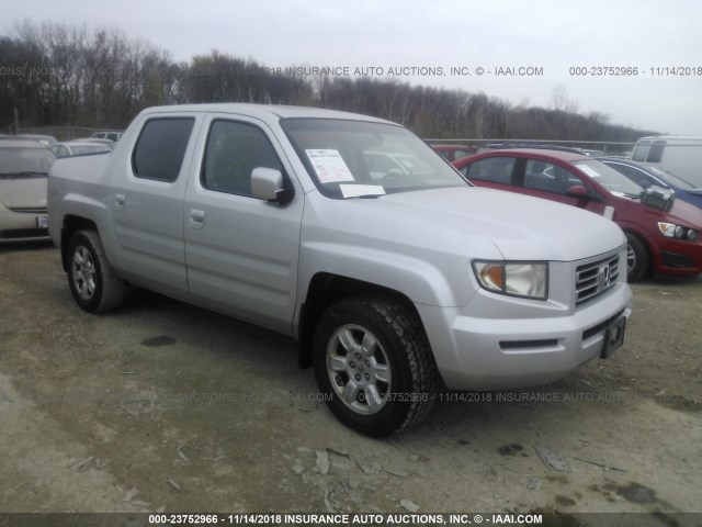 2HJYK16527H524032 - 2007 HONDA RIDGELINE RTL SILVER photo 1