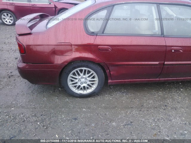 4S3BE656627200689 - 2002 SUBARU LEGACY GT LIMITED MAROON photo 6