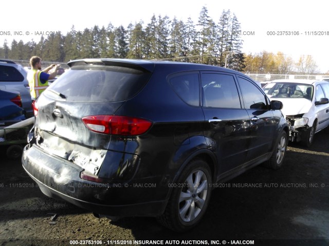 4S4WX86D774408282 - 2007 SUBARU B9 TRIBECA 3.0 H6/3.0 H6 LIMITED BLACK photo 4