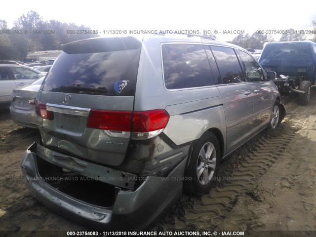 5FNRL38908B015713 - 2008 HONDA ODYSSEY TOURING GRAY photo 4