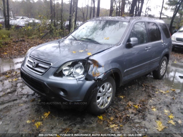 SHSRD78985U316755 - 2005 HONDA CR-V SE/EX BLUE photo 2