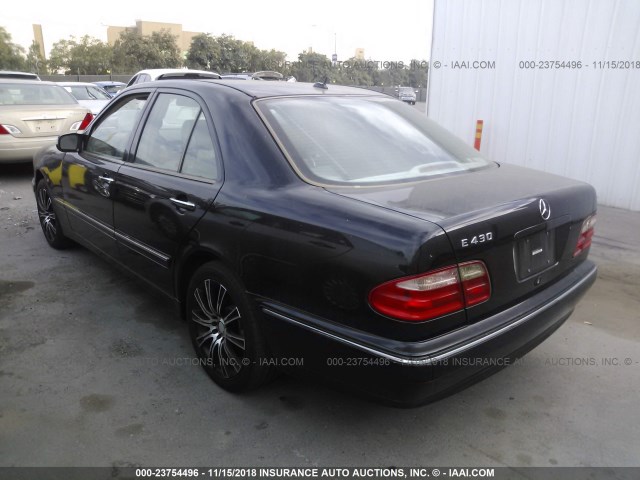 WDBJF70J31B231533 - 2001 MERCEDES-BENZ E 430 BLACK photo 3