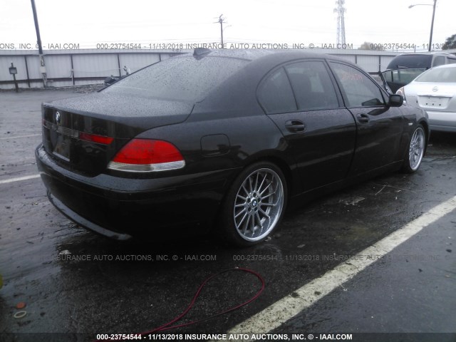 WBAGL634X2DP55379 - 2002 BMW 745 I BLACK photo 4