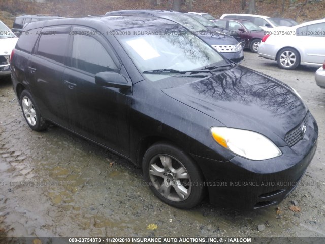 2T1KR38E84C209286 - 2004 TOYOTA COROLLA MATRIX XR BLACK photo 1