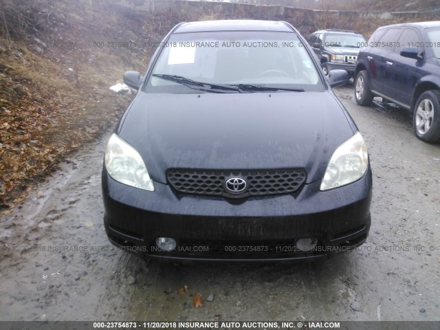 2T1KR38E84C209286 - 2004 TOYOTA COROLLA MATRIX XR BLACK photo 6