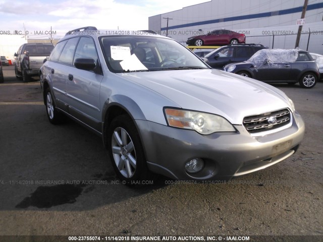 4S4BP61C867314541 - 2006 SUBARU LEGACY OUTBACK 2.5I SILVER photo 1