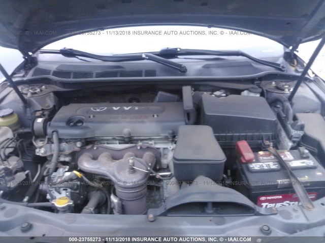 4T1BE46K07U571819 - 2007 TOYOTA CAMRY NEW GENERAT CE/LE/XLE/SE GRAY photo 10