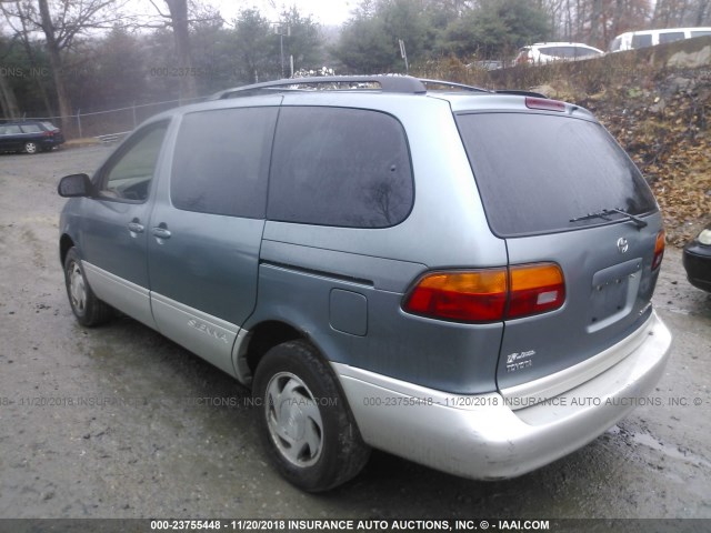 4T3ZF13C6XU153831 - 1999 TOYOTA SIENNA LE/XLE GREEN photo 3