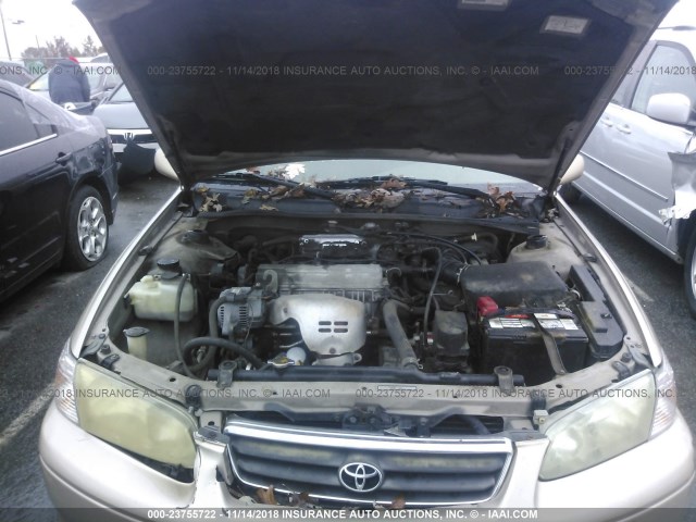 4T1BG22K7YU931934 - 2000 TOYOTA CAMRY CE/LE/XLE 金色 照片 10