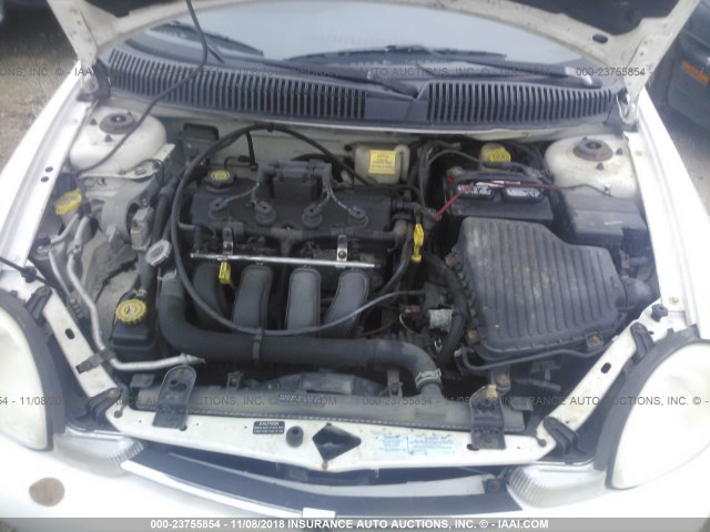 1B3ES46C91D230737 - 2001 DODGE NEON SE/ES WHITE photo 10