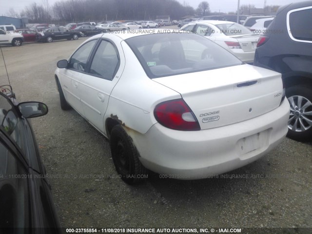 1B3ES46C91D230737 - 2001 DODGE NEON SE/ES WHITE photo 3