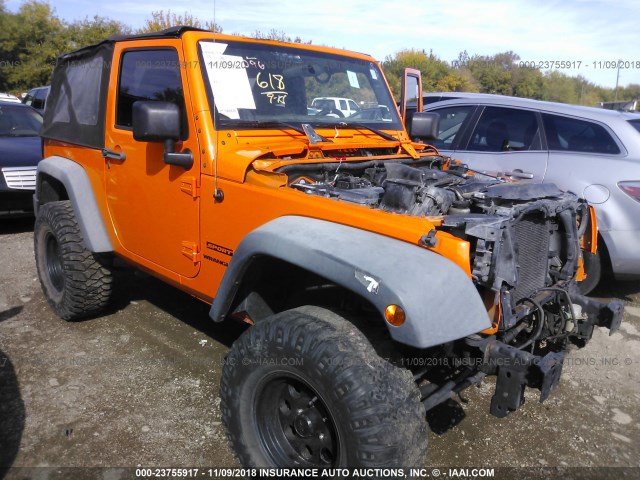 1C4AJWAG9CL171333 - 2012 JEEP WRANGLER SPORT ORANGE photo 1