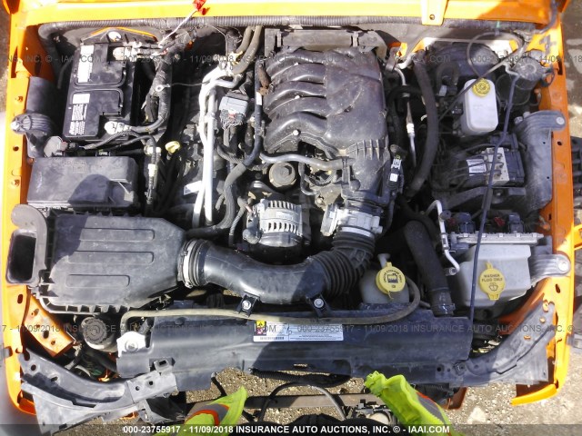 1C4AJWAG9CL171333 - 2012 JEEP WRANGLER SPORT 橙色 照片 10