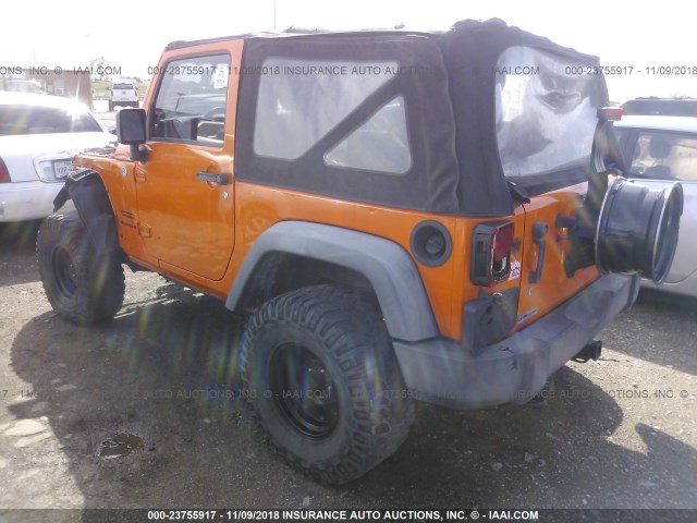 1C4AJWAG9CL171333 - 2012 JEEP WRANGLER SPORT ORANGE photo 3