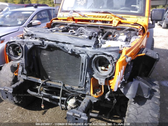 1C4AJWAG9CL171333 - 2012 JEEP WRANGLER SPORT 橙色 照片 6