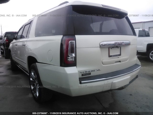 1GKS2JKJ1FR709625 - 2015 GMC YUKON XL DENALI WHITE photo 3