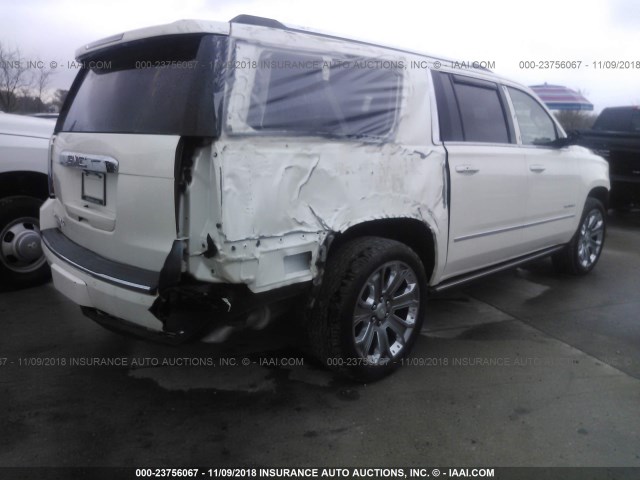 1GKS2JKJ1FR709625 - 2015 GMC YUKON XL DENALI WHITE photo 4