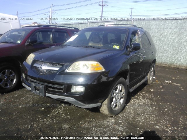 2HNYD186X6H536832 - 2006 ACURA MDX TOURING BLACK photo 2