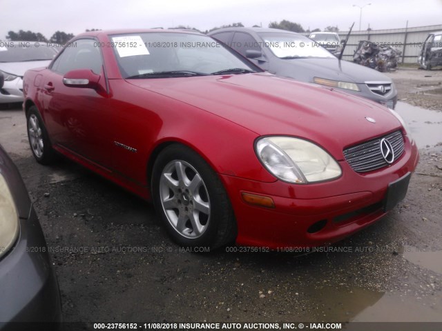 WDBKK49F24F301064 - 2004 MERCEDES-BENZ SLK 230 KOMPRESSOR RED photo 1