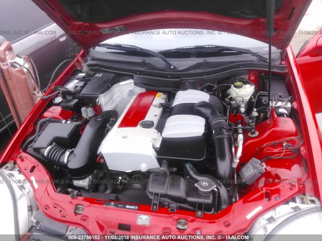 WDBKK49F24F301064 - 2004 MERCEDES-BENZ SLK 230 KOMPRESSOR RED photo 10