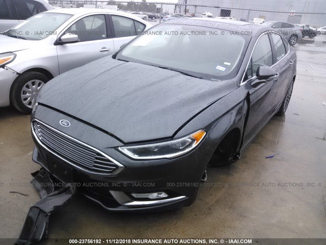 3FA6P0D98JR219777 - 2018 FORD FUSION TITANIUM/PLATINUM GRAY photo 2