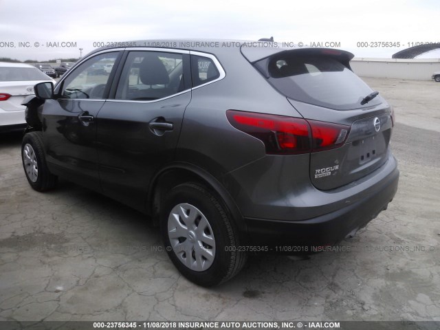 JN1BJ1CR1JW260589 - 2018 NISSAN ROGUE SPORT S/SV/SL GRAY photo 3