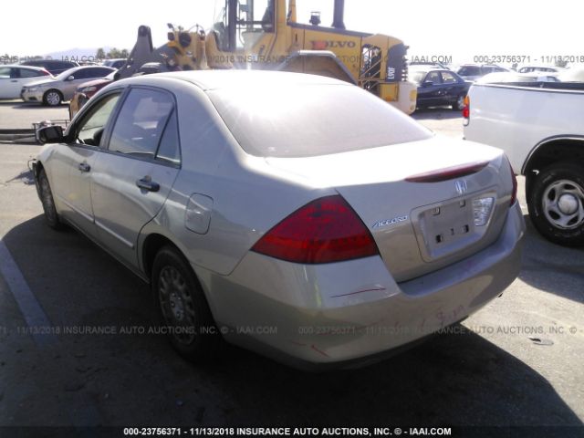 JHMCM56167C016256 - 2007 HONDA ACCORD VALUE TAN photo 3