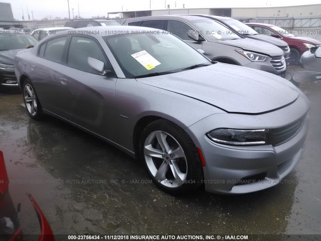 2C3CDXCT6JH150213 - 2018 DODGE CHARGER R/T GRAY photo 1