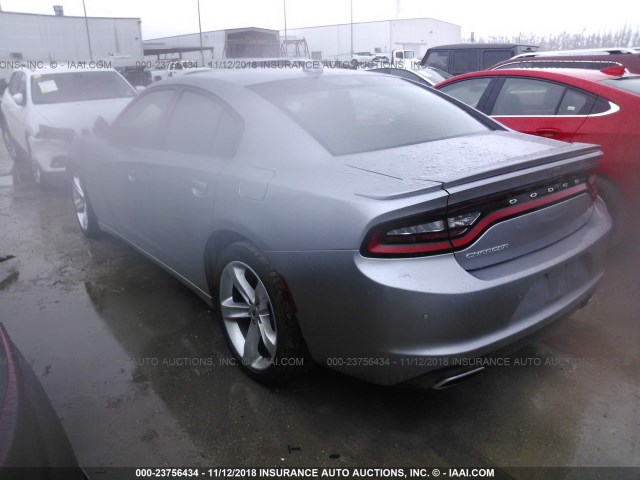 2C3CDXCT6JH150213 - 2018 DODGE CHARGER R/T GRAY photo 3