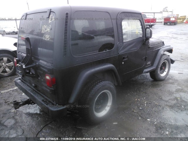 1J4FA29S25P325961 - 2005 JEEP WRANGLER / TJ SE BLACK photo 4