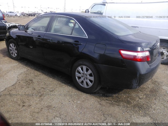 4T1BE46K58U781317 - 2008 TOYOTA CAMRY CE/LE/XLE/SE BLACK photo 3