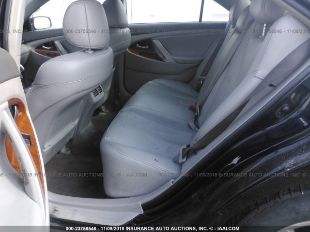 4T1BE46K58U781317 - 2008 TOYOTA CAMRY CE/LE/XLE/SE BLACK photo 8