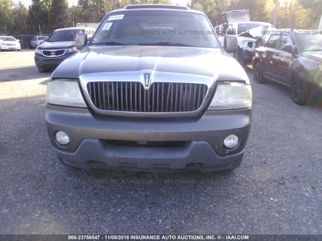 5LMEU88H64ZJ06160 - 2004 LINCOLN AVIATOR 灰色 照片 6