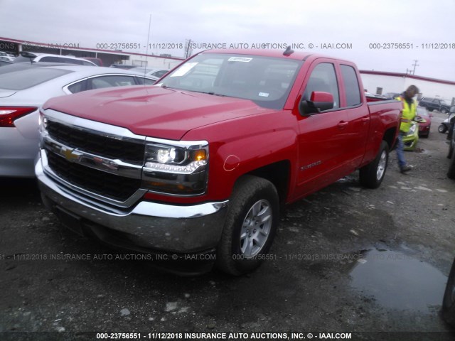 1GCRCREC2JZ164255 - 2018 CHEVROLET SILVERADO C1500 LT RED photo 2