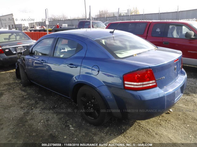 1B3LC46B79N571488 - 2009 DODGE AVENGER SE/SXT BLUE photo 3