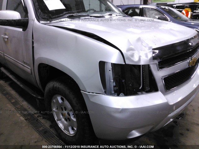 1GNUKBE03AR156313 - 2010 CHEVROLET TAHOE SILVER photo 6