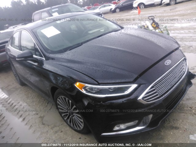 3FA6P0D98JR138553 - 2018 FORD FUSION TITANIUM/PLATINUM BLACK photo 1