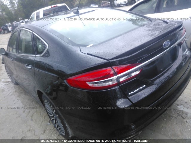 3FA6P0D98JR138553 - 2018 FORD FUSION TITANIUM/PLATINUM BLACK photo 3