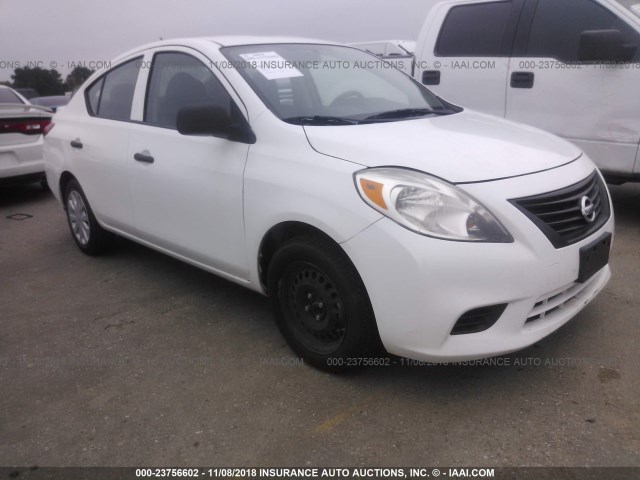 3N1CN7AP3DL891920 - 2013 NISSAN VERSA S/S PLUS/SV/SL WHITE photo 1